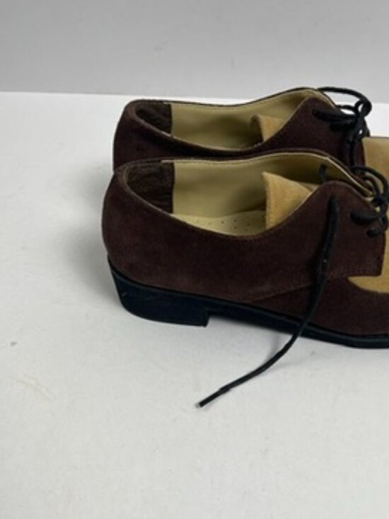 Vintage Newport News Two-Tone Suede Oxford Shoes 6M main image 9